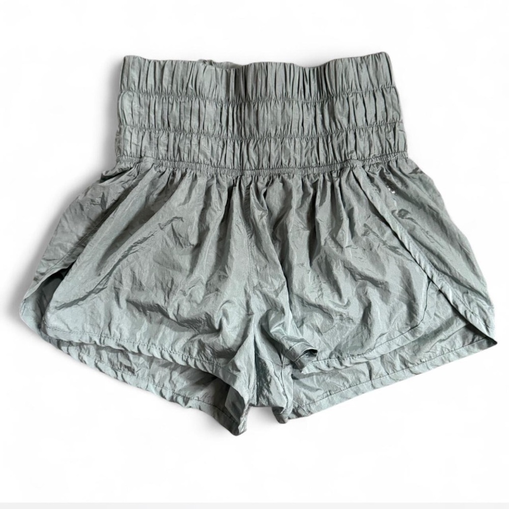 FP Movement by Free People High-Waisted Green Shorts
